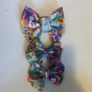 Lisa Frank Kids Hair Bow Set